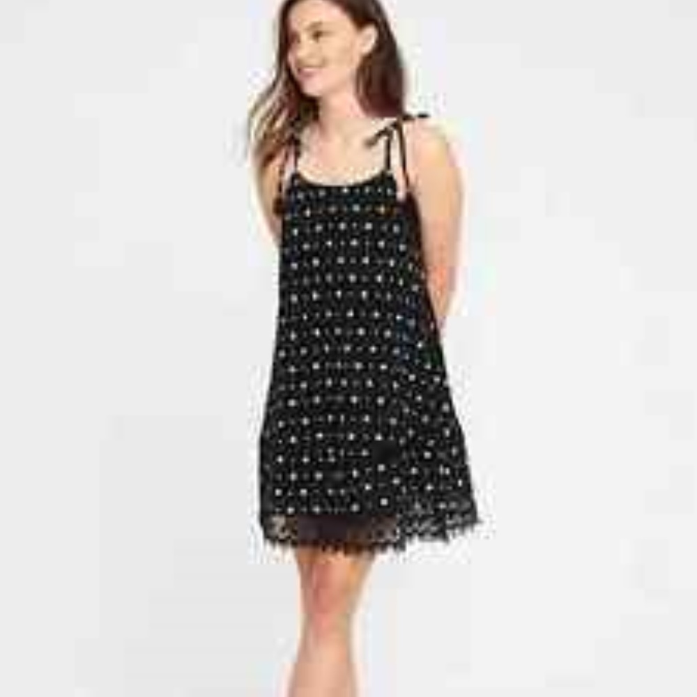 🌸Old navy (xs) cute black sleeveless dress